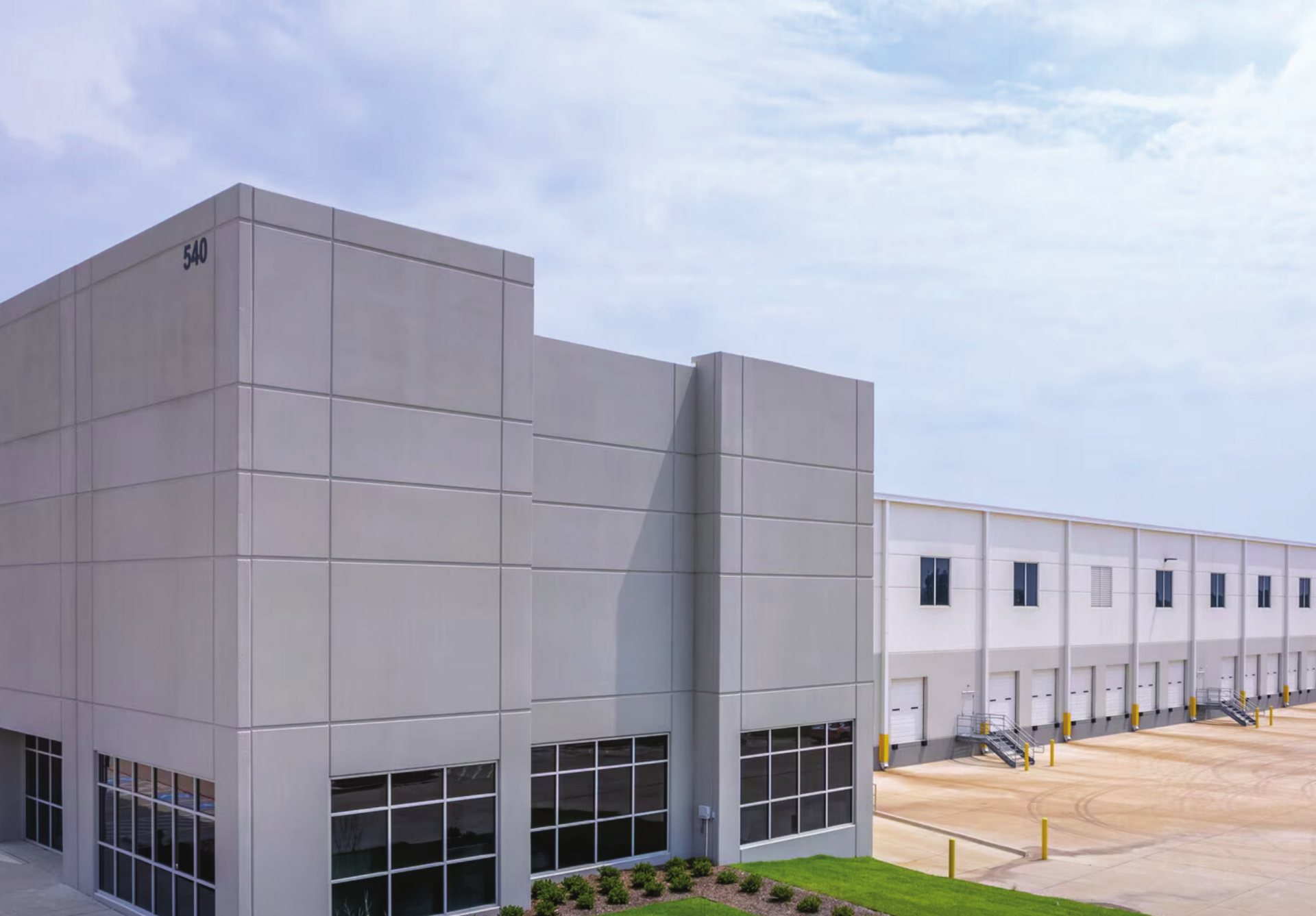 Town East Logistics — front office corner exterior